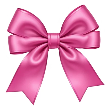 Pink bow cartoon in top view sticker