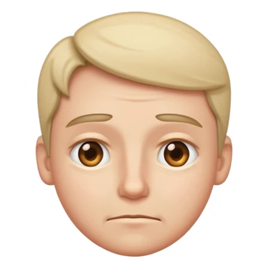 Squinting eyes while smirking slightly and nodding head sticker