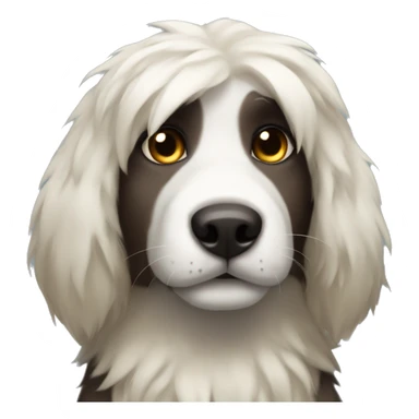 Anthro furry dog sticker