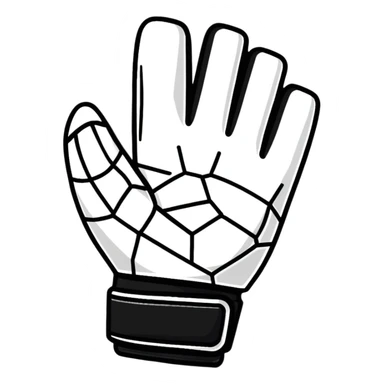 Soccer goalkeeper glove sticker