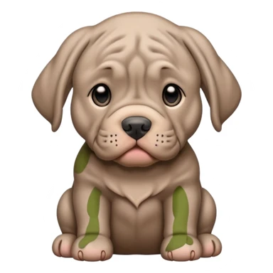 Neapolitan Mastiff cute sticker