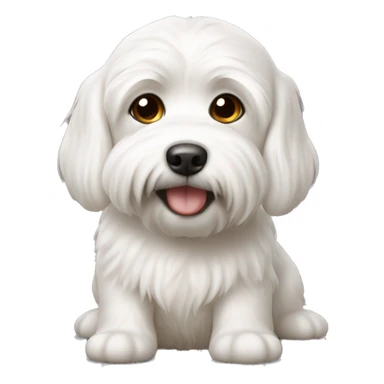 A white malteser  sticker