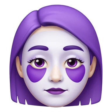faca roxo e branco sticker