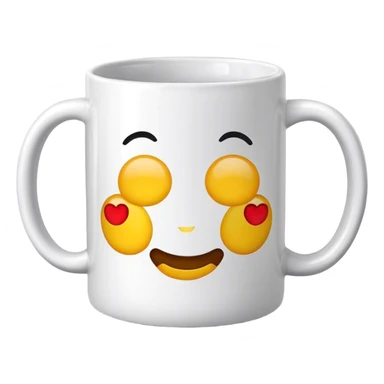 Emoji mugging sticker