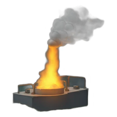 Gas release from a mountain sticker