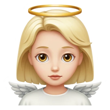 Rolling eye angel sticker