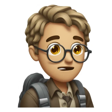 puzzled student sticker