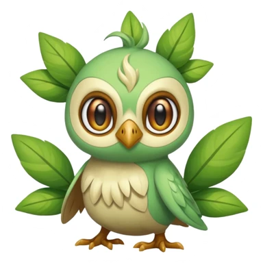  Fey Toony Rowlet-Grookey-Celebi-Amaura-Grovyle-Shaymin-fusion-hybrid sticker