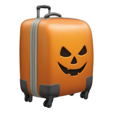 3d halloween themed luggage sticker