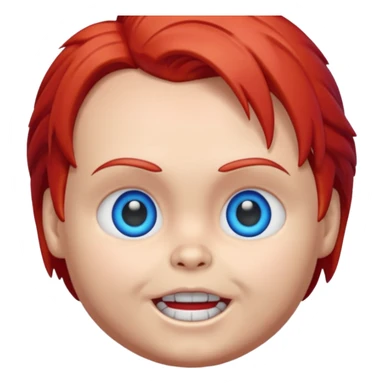 Un emojin de chuky sticker