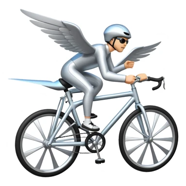 flying bicycle? sticker