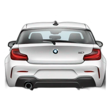 White bmw 1 series sticker
