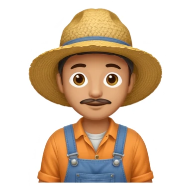 farmer cultivating a field sticker