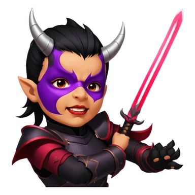 Demon-Horned Warrior sticker