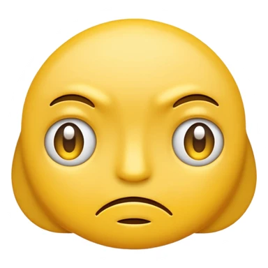 two emojis not happy stuck together no pink cheeks sticker