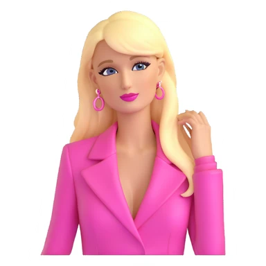 Paris Hilton with pink theme sticker