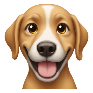 dog fake smile  sticker