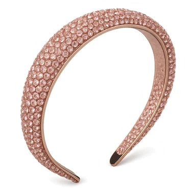 pink crystal headband, elegant and modern sticker