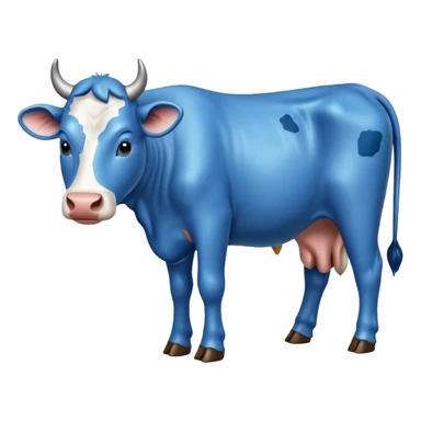 Vaca azul sticker
