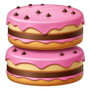 Pembe kremalı kek sticker