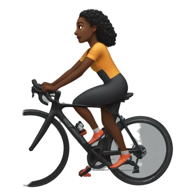 Black woman on Peloton sticker