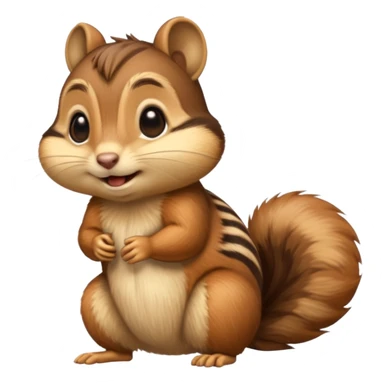 chipmunk with cheeks full sticker
