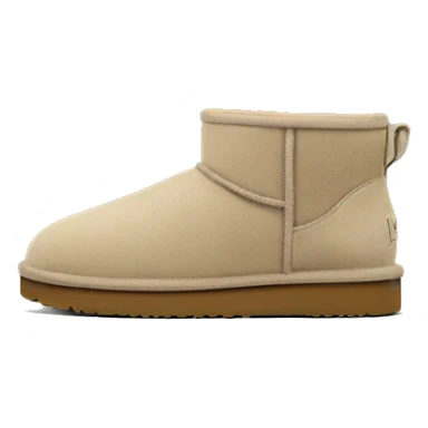 ugg lowmel sand black sticker