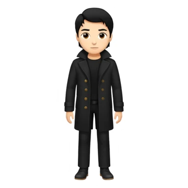 The Walking Man black hair all body sticker