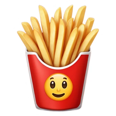 French fries with ketchup sticker