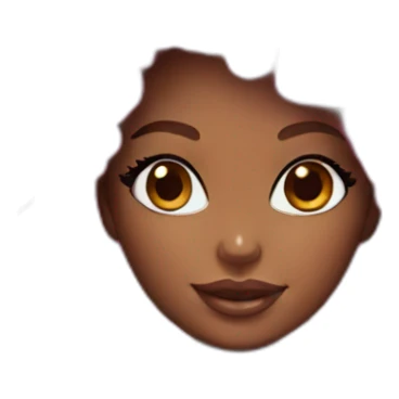 pink afro black barbie sticker