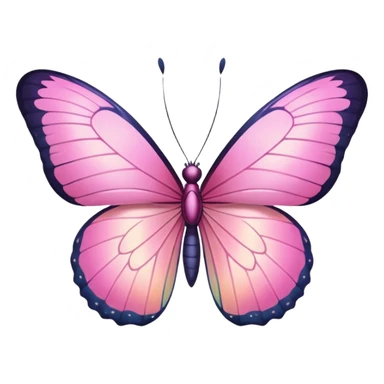 Pink butterfly sticker