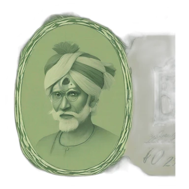 indian rupee note sticker