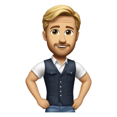 Ryan Gosling as Ken from the Barbie movie sticker