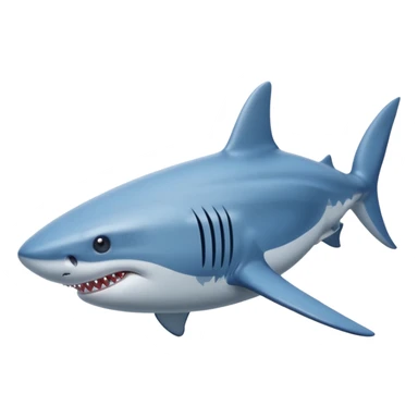 Shark with blue nikes  sticker