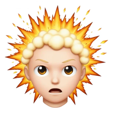  exploding head  sticker