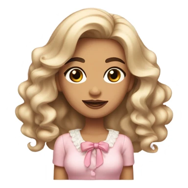 Coquette girl sticker