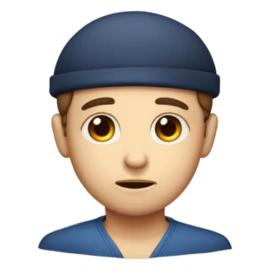 sad jewish boy with yarmulke sticker