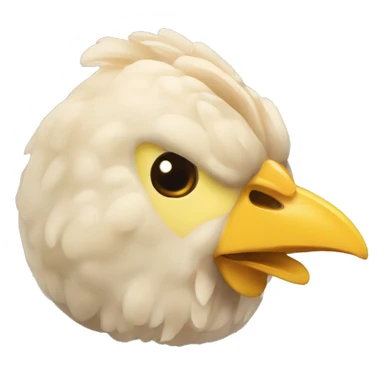 Macron mange du poulet sticker