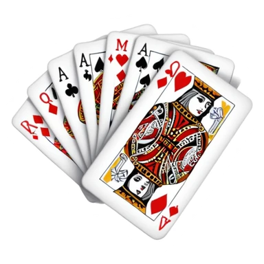 Canasta card game with red and black cards and melds sticker