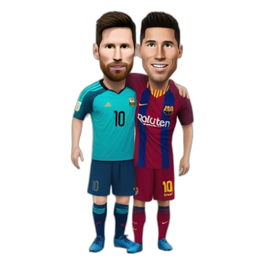 Messi an ronaldo  sticker