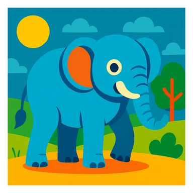 Elephant sticker