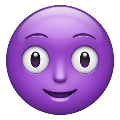 shiny purple text saying "ME" sticker