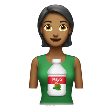 mayo bottle as a woman  sticker