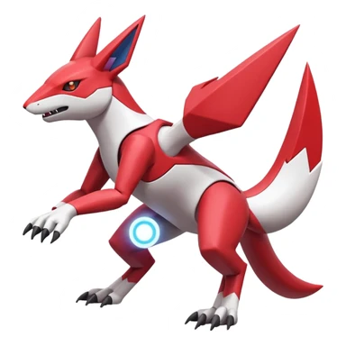 Heliolisk-Zangoose-Cyclizar-Genesect-Pokémon, full body sticker