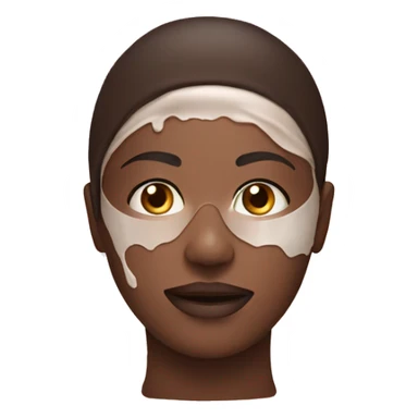 Skin care mask sticker