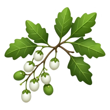 christmas mistletoe sticker