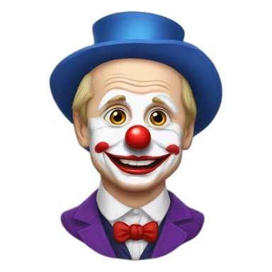 vladimir Putin as a clown sticker