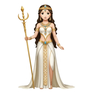 ejemplos diosa tanit vestimenta completa+ sticker