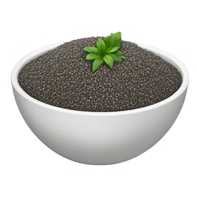 chia seeds bowl sticker