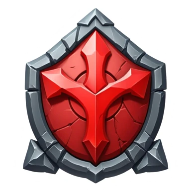 chaos stone shards legion red emblem sticker
